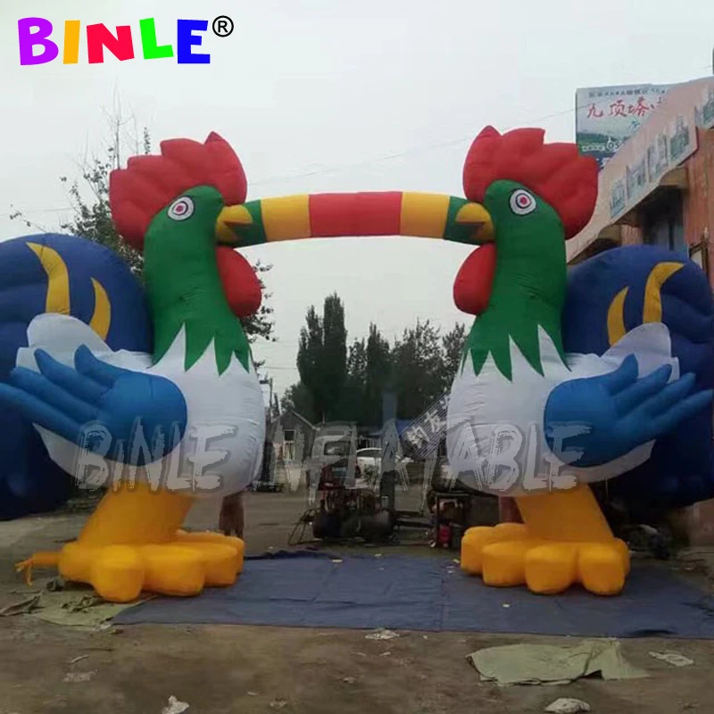 

Outdoor decoration commercial inflatable chicken arch,animal entrance archway balloon for event promotion