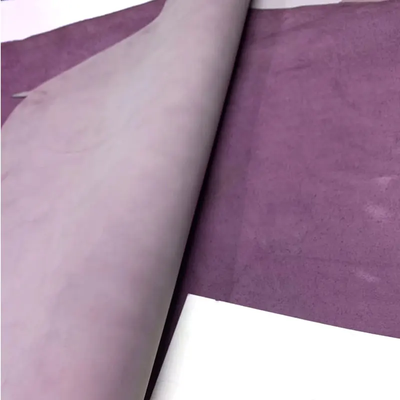 2mm Thick Genuinue Cowhide Fog wax Leather Crafts Tooling Purple First Layer Leather piece Material DIY