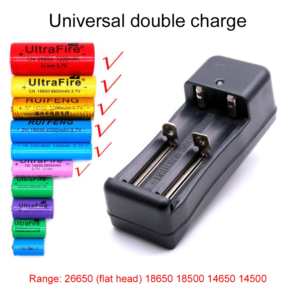 DC 100v-240V EU US Plug 2 Slot Quick Intelligent Smart Lithium battery Charger For 6.7V AA AAA Home Rechargeable Battery Charger