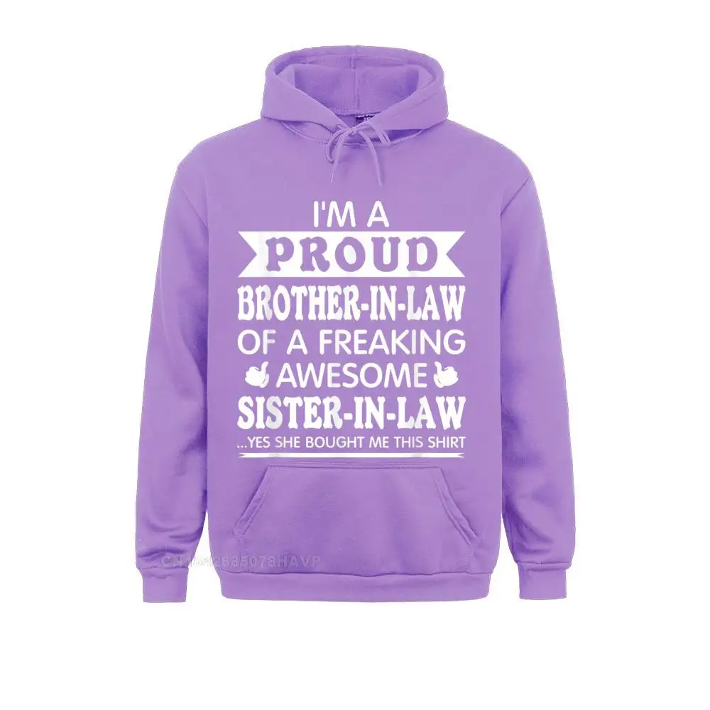 Long Sleeve Hoodies Women Sweatshirts Proud Brother In Law Of Awesome Sister In Law T Funny Hoodie Design Sportswears Prevailing