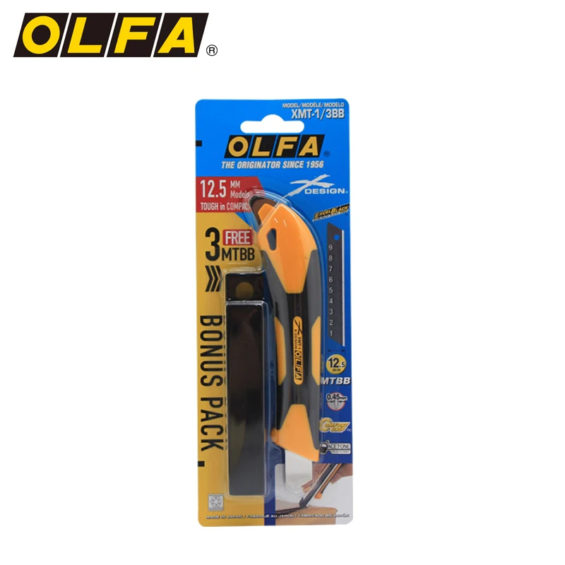 OLFA utility knife cutting knife medium knife blade set OLFA XMT-1-3BB new product 12.5mm