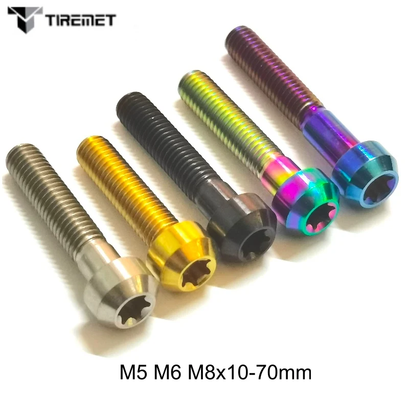 Titanium Alloy TORX Head Bolts Screw M5 M6 M8x10-60 mm Fit Motor Front Wheel Hub Bolts M8 Scooter Exhaust Fan Mounted Screw