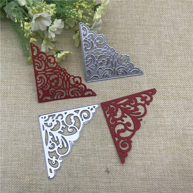 

2Pcs/set Lace Edge Border Metal Cutting Dies Stencils for DIY Scrapbooking Album Paper Card Decorative Craft Embossing Die Cuts