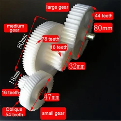 3pcs Meat Grinder Plastic Gear Replacement Gears 16T*54T/44T/78T for VITEK for Meat Grinders Spare Parts