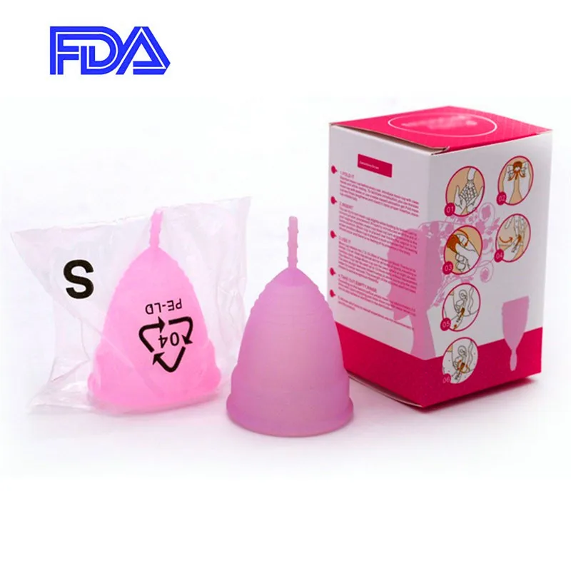 Menstrual Cup Feminine Hygiene Menstrual Cup Medical Grade Silicone Copo Menstrual De Silicone Medica Reusable Women  Period Cup