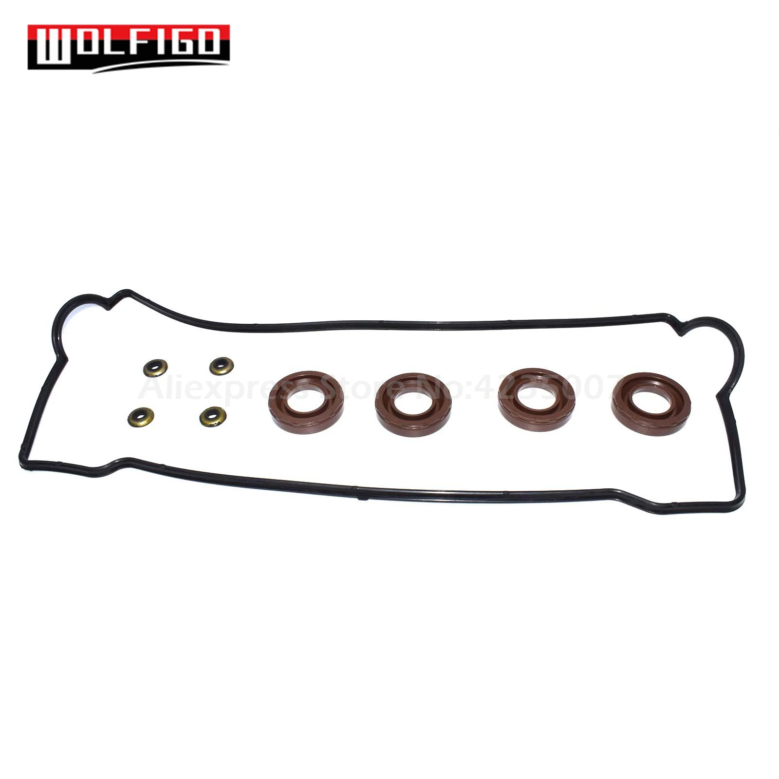 WOLFIGO FOR 93-97 COROLLA CELICA PRIZM VALVE COVER GASKET SET 7AFE 4AFE VS50440R NEW