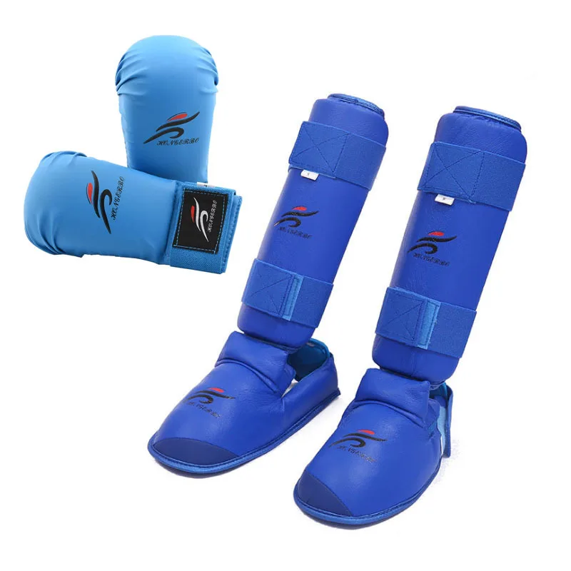 Leg and Foot Protector Taekwondo Sparring Gear Set, Shin Guard, Women Bands, Palm Boxing Gloves, Karate Shoes, MMA, Kids, Child