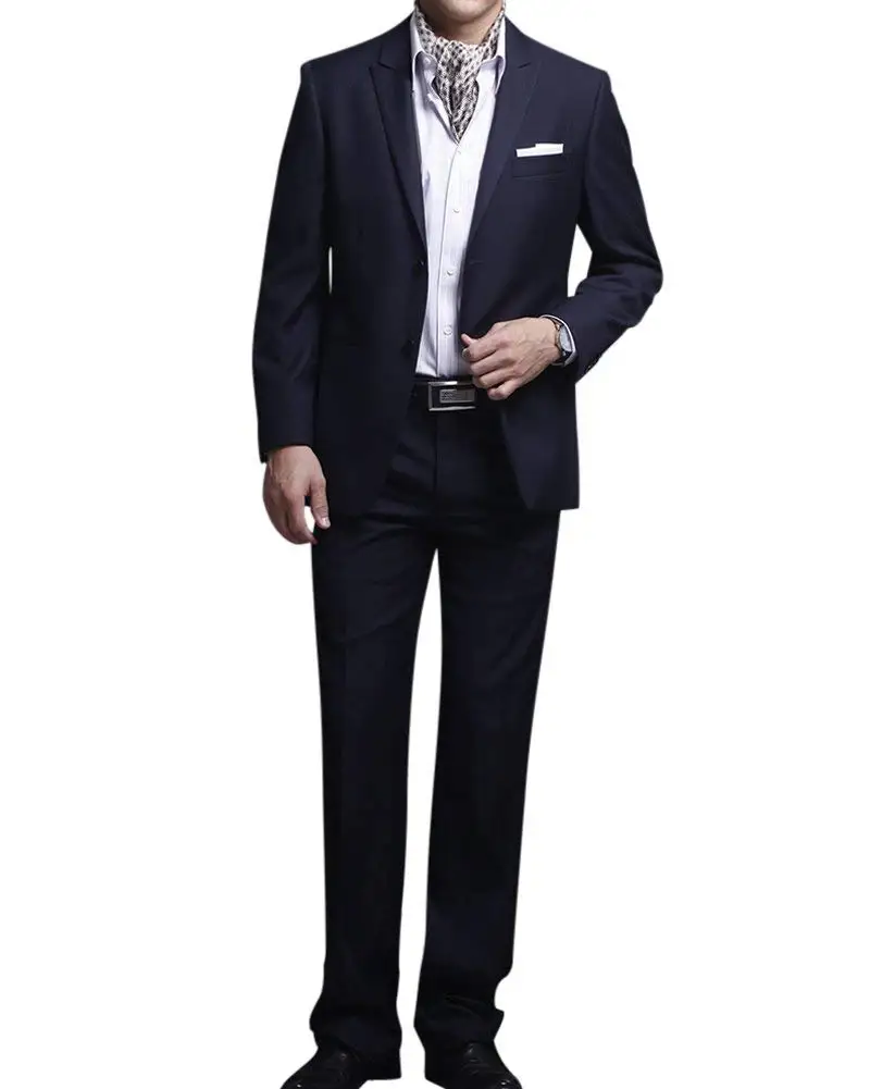 Classic Men Suit Slim black Wedding Groom Wear Men Suit Black Gentlemen Costume Homme S-5XL Striped business suit