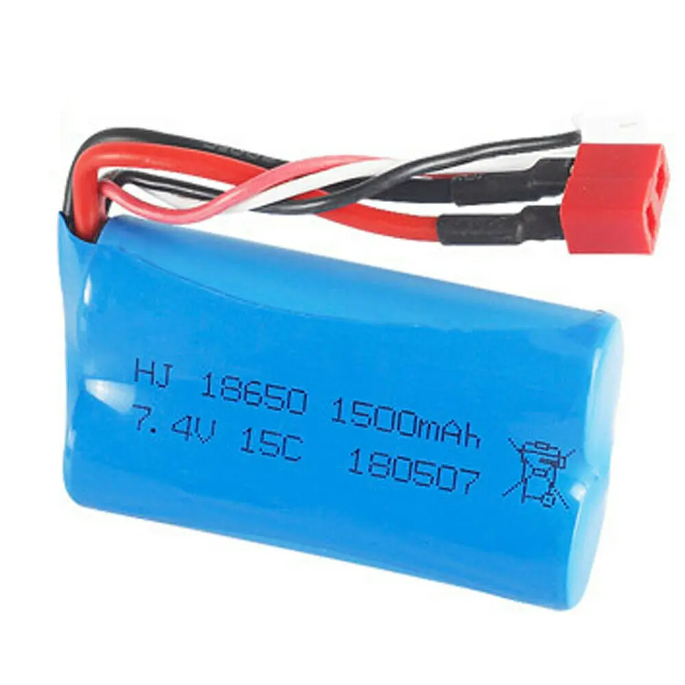 7.4V 1100mAh 15C High Rate 18500 T Plug Dean Female Lipo Rechargeable Toy Battey Helicopter Quadcopter Battery