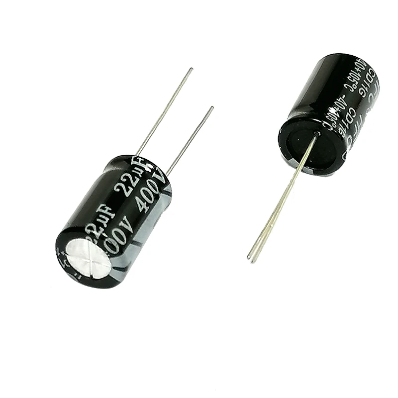 400 v22uf 10x17mm aluminiowy kondensator elektrolityczny 22uf 400v 22uf 400v 400 v22mf 22 mf400wv 400vdc 22MFD 33uf