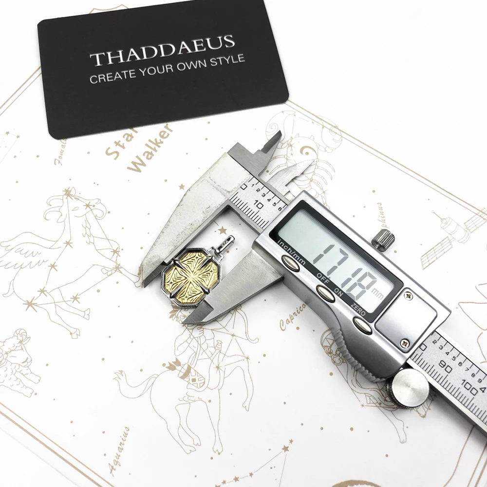Anhänger Leben Kompass Gold Winter Marke Neue Edlen Schmuck 925 Sterling Silber Hund Tag Geschenk Für Frauen Männer – Detail 3