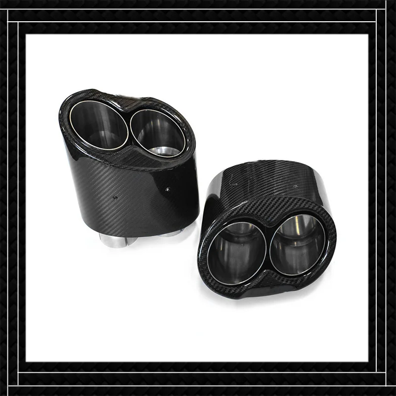 

Наконечник выхлопной трубы автомобиля для AUDI RS3 RS4 RS5 RS6 RS7 RS8 A3 A4 A5 A6 A7 A8 Глушитель из нержавеющей стали из углеродного волокна Насадки выхлопной трубы