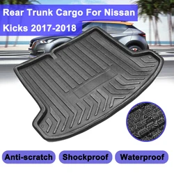 For Nissan Kicks 2017 2018 2019+ Liner Mat  Boot Liner Tray Rear Trunk Cargo Floor Sheet Carpet Tray Shock Waterproof Antislip