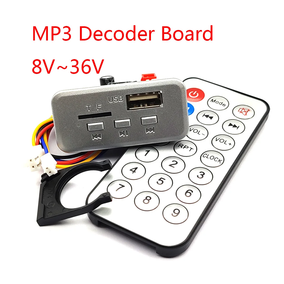 • Mini scheda di decodifica MP3 Bluetooth con amplificatore di potenza TF/U Disk Auto Play Mono 3W amplificatore di potenza 8-36V alimentatore