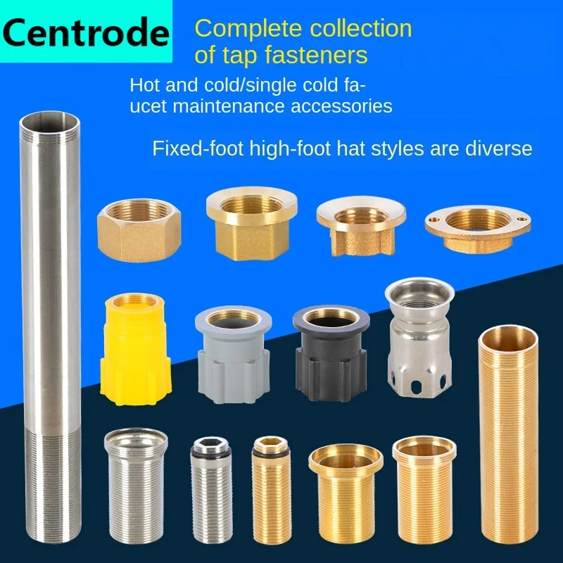 Kitchen faucet faucet fixed foot big foot screw extension nut wash basin thick countertop screw fixing seat repair accessories
