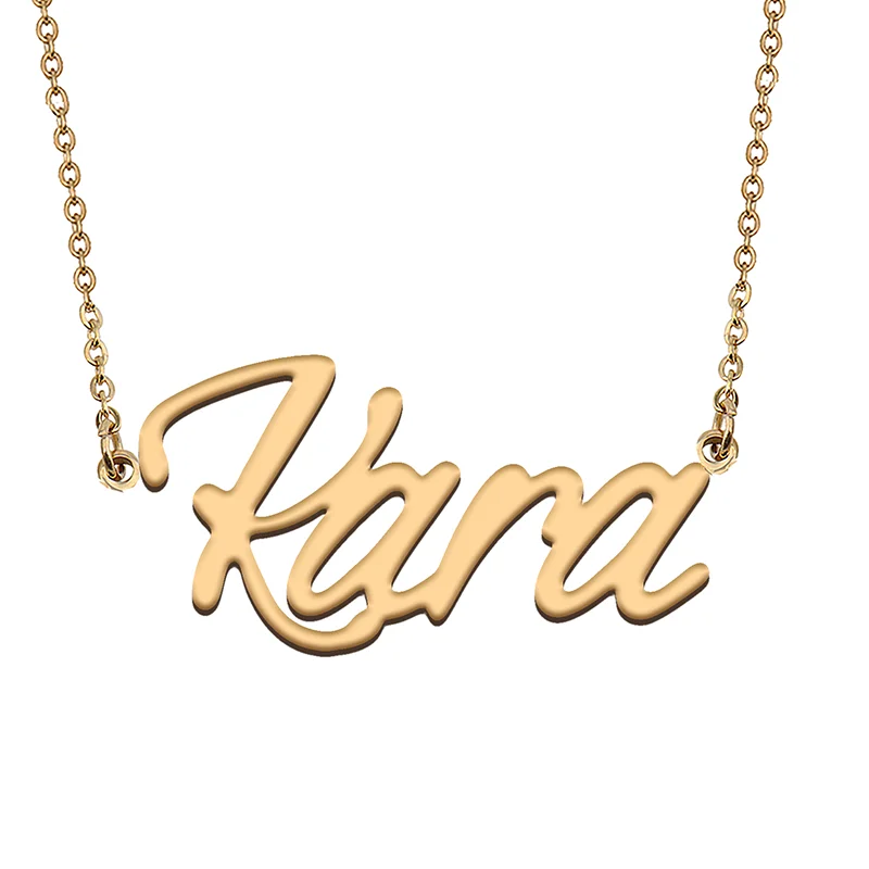 

Kara Custom Name Necklace Customized Pendant Choker Personalized Jewelry Gift for Women Girls Friend Christmas Present