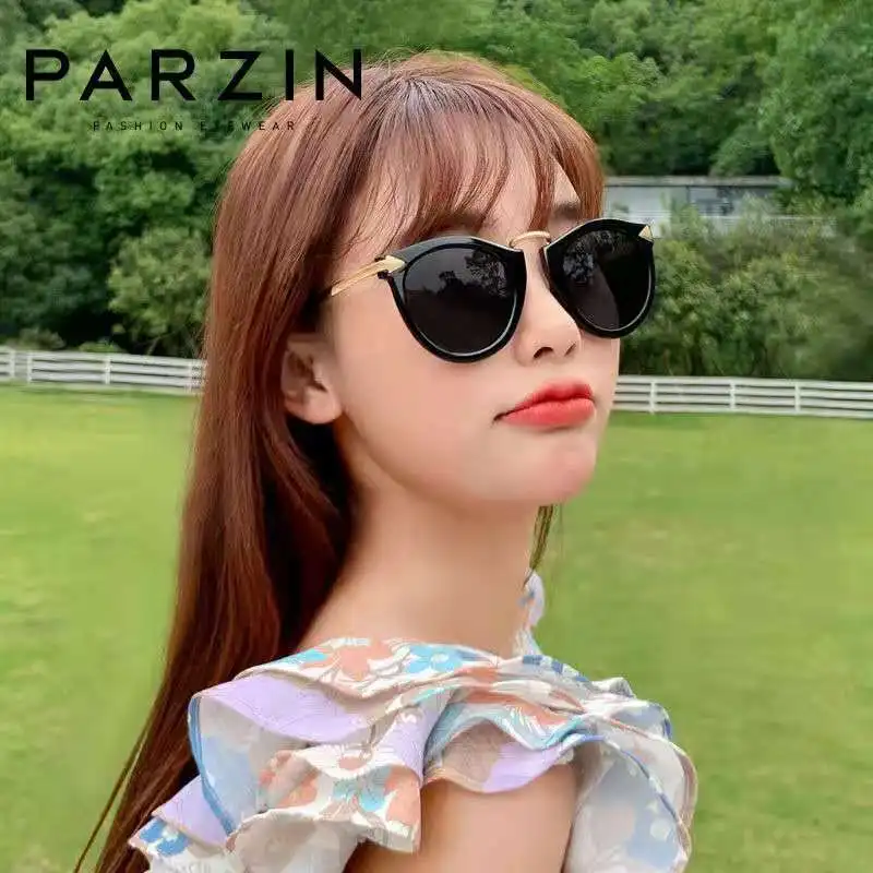 

PARZIN Vintage Sunglasses For Women Polarized Cat Eye Sun Glasses Female Retro Arrow Design Ladies Shades UV 400 B9231