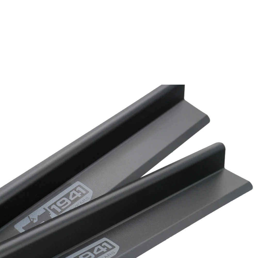 Door Sill Car Pedal Guards Cover Aluminum Alloy - Black Threshold Protector Accessories for Jeep Wrangler JK 2/4 Door 07-18