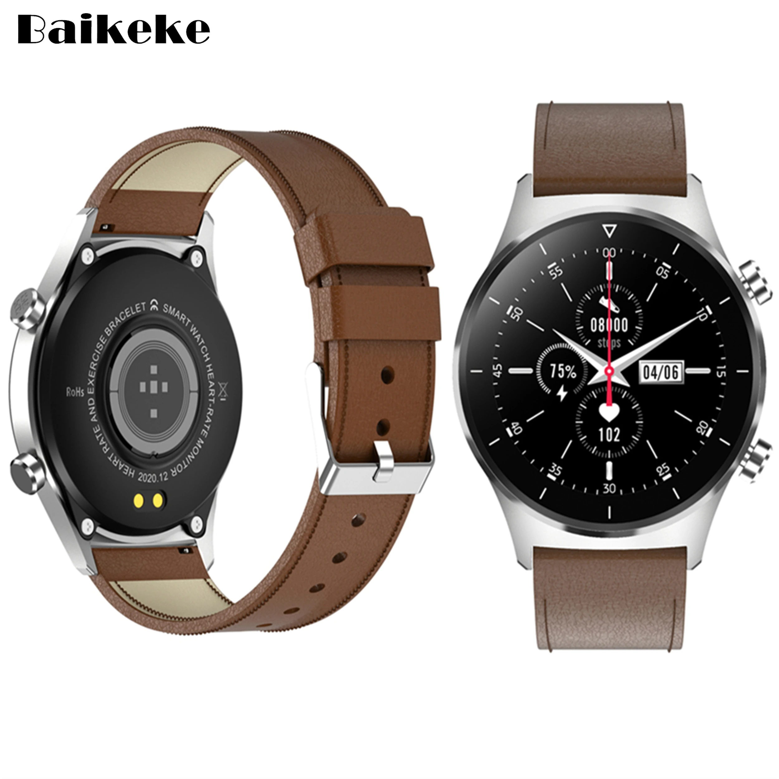 Smart Watch, Heart Rate Report, Blood Pressure, Calling Phones, SMS, Camera, Business Style