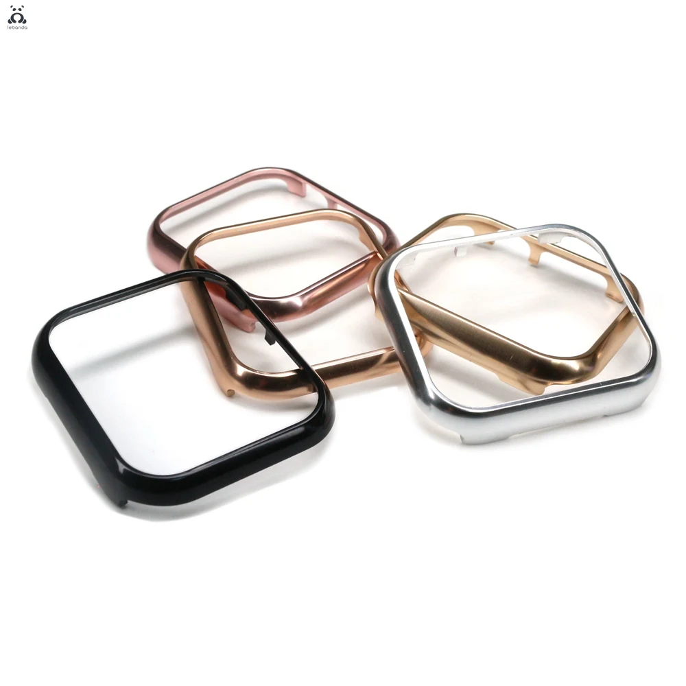 Alloy bumper case for Apple Watch Series  7 6 SE 5 4 3 Shiny metal frame modern design fashion suitable for iWatch 40 41 44 45mm