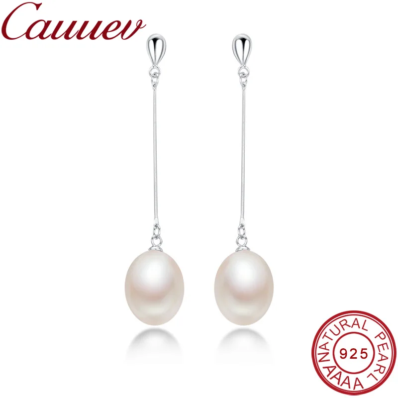 2020 Fashion100%Natural freshPearl Earrings For Women S925 Sterling Silver Jewelry Water Drop Pearl Earring Quality Wedding Gift