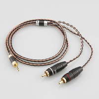 HiFi Cable with 2.5mm TRRS Balanced Male to 2 RCA Male for Astell&Kern AK100II, AK120II, AK240, AK380, AK320, DP-X1A, FIIO X5III