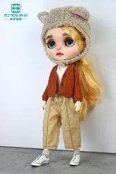 Fits Blyth Azone OB22 OB24 doll Clothes Fashion jeans sweater cardigan jacket Toys Gift