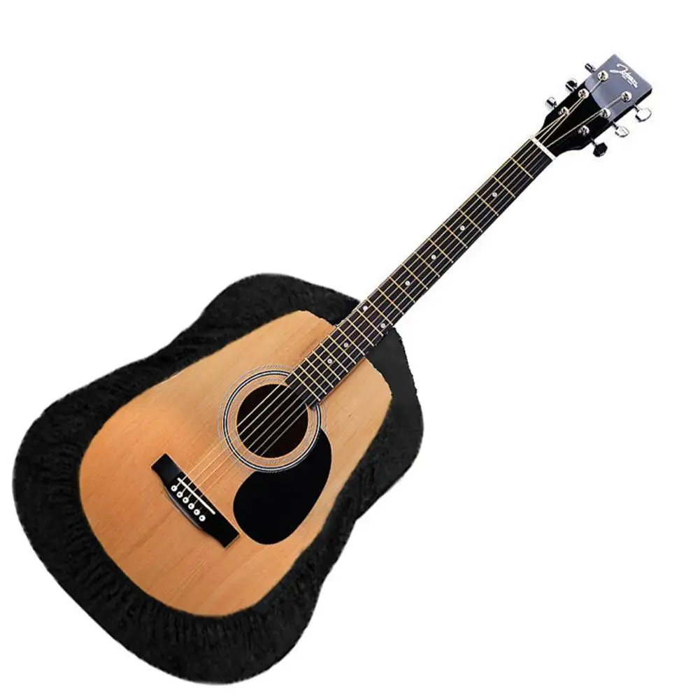 Funda de guitarra de terciopelo negro, funda antipolvo, bolsa para exposición de guitarra, funda para guitarra adecuada para todo tipo de acústica de guitarra, clásica, Flamenco