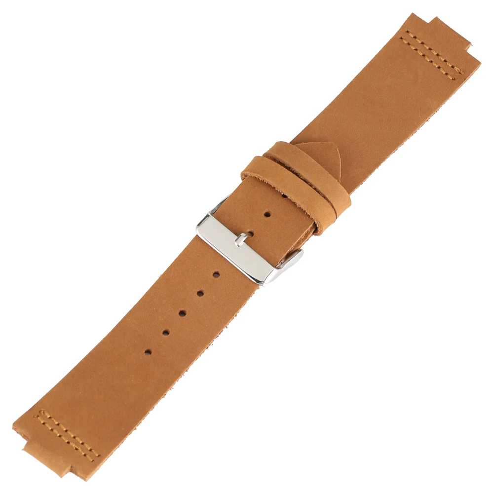 20 22 23mm Leather Watches Band Soft Leather Replacement Watches Band for Wooden Watch Pin Buckle Wristwatch Strap for Women Men