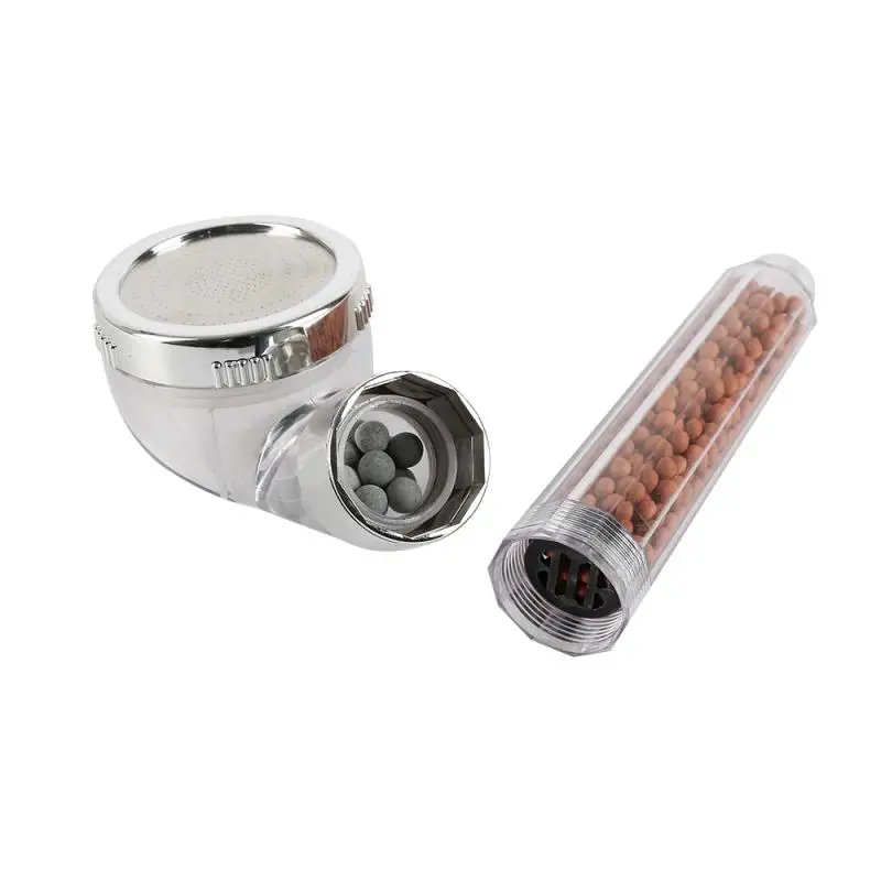 Negative Ion SPA Bath Shower Head High Pressure Bathroom Water-Saving Stones Beeds Rain Watering Filter Supercharged Showerhead