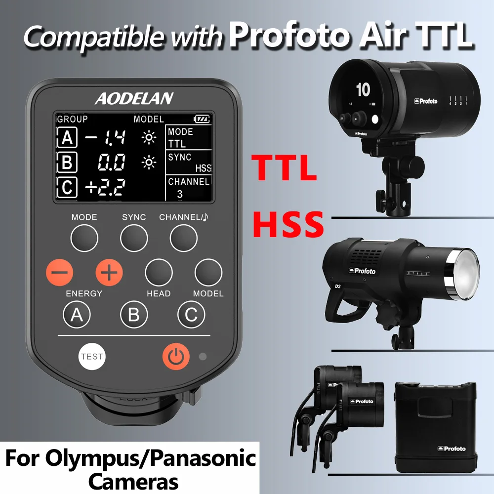 Aodelan E4 E2 Draadloze Flash Trigger Air Remote Sync Controle Voor Profoto A1 A1X B1X B2 B10 D1 Pro-10; vervangt Profoto Air Ttl