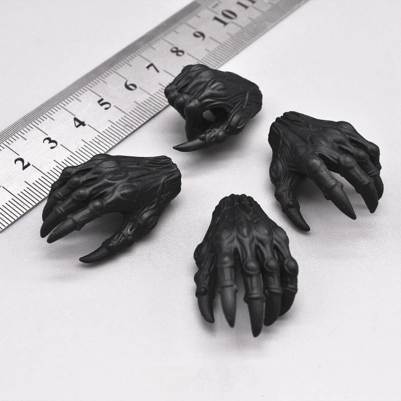 MEDICOM RHA 1/6th Monster Magic Biochemical Black Hand Model 4 PCS/SET For 12inch Body Doll Accessories