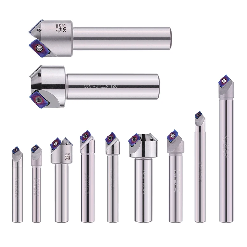 SSK Chamfering Cắt CNC 45 Vứt Bỏ SSK45 C20-20-200L Cho Phay CNC Dạng APMT1135 APMT1604 Tiện Máy Khắc