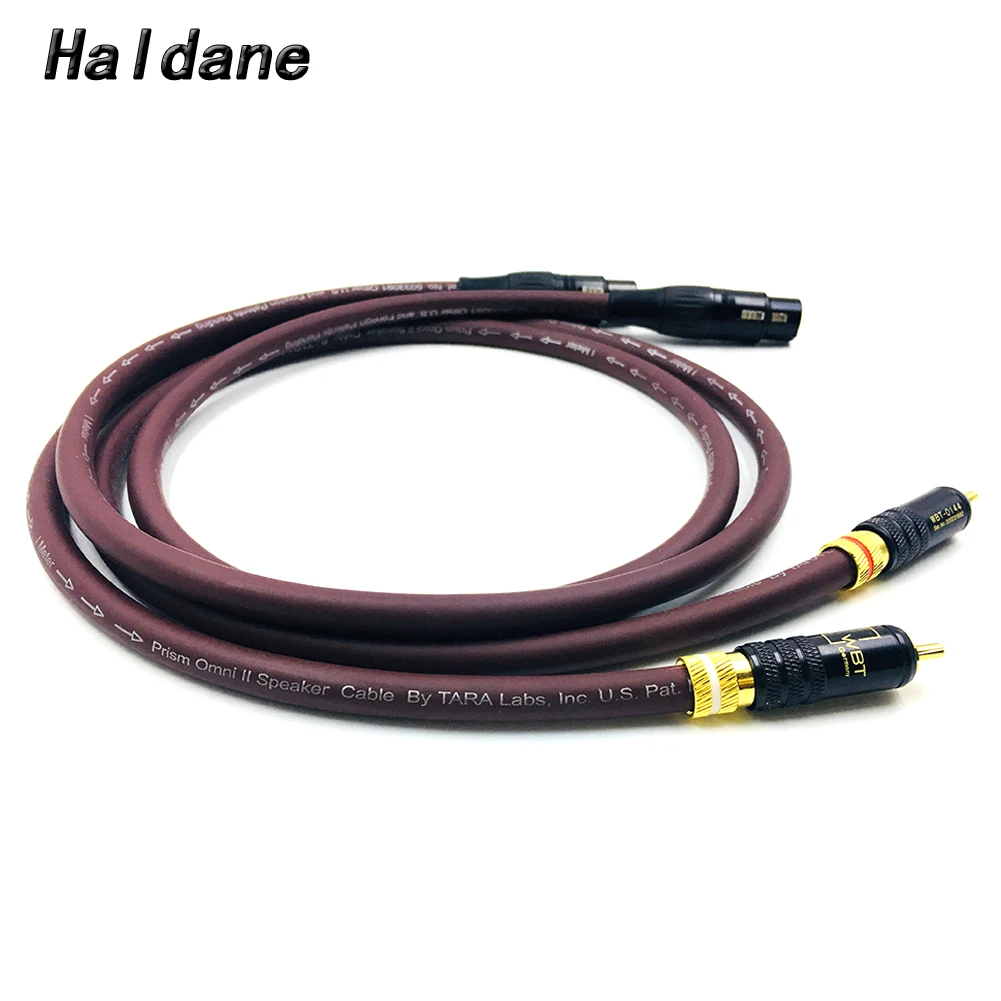 

Haldane Pair HIFI WBT-0144 RCA to XLR Female Balacned Interconnect Cable XLR Balacned to RCA Audio Cable with Prism OMNI 2 Wire