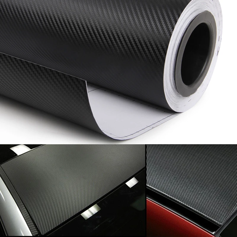 600cmx50cm 3D Car Carbon Fiber Vinyl Wrap Roll Film Waterproof DIY Motorcycle Stickers Car Styling Car Accessories Decal Film