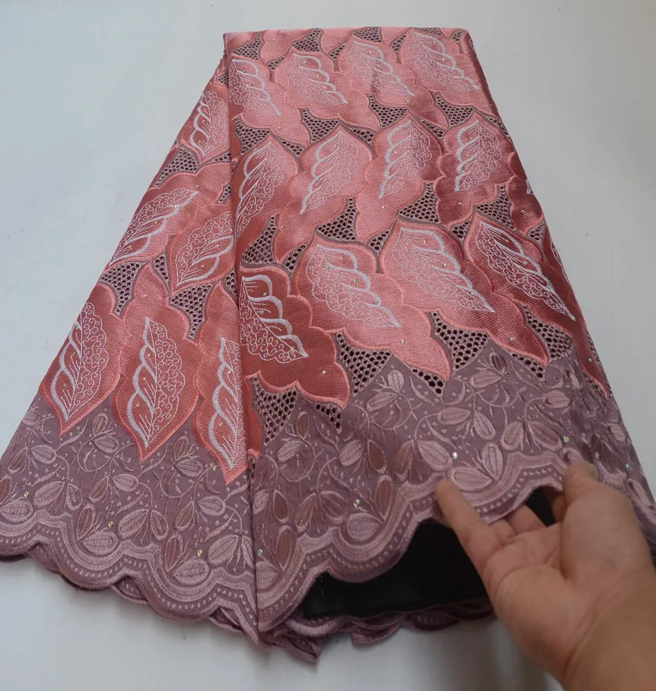 

high Quality swiss voile lace in switzerland African Swiss voile lace Exclusive Nigeria garment sewing cloth with stones ML8329