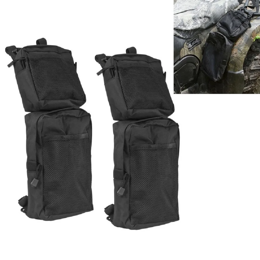 2PCS  600D Oxford ATV Fender Bags Off-road ATV Tank Saddle Bags Cargo Storage Hunting Bag Universal Motorcycle Mudguard