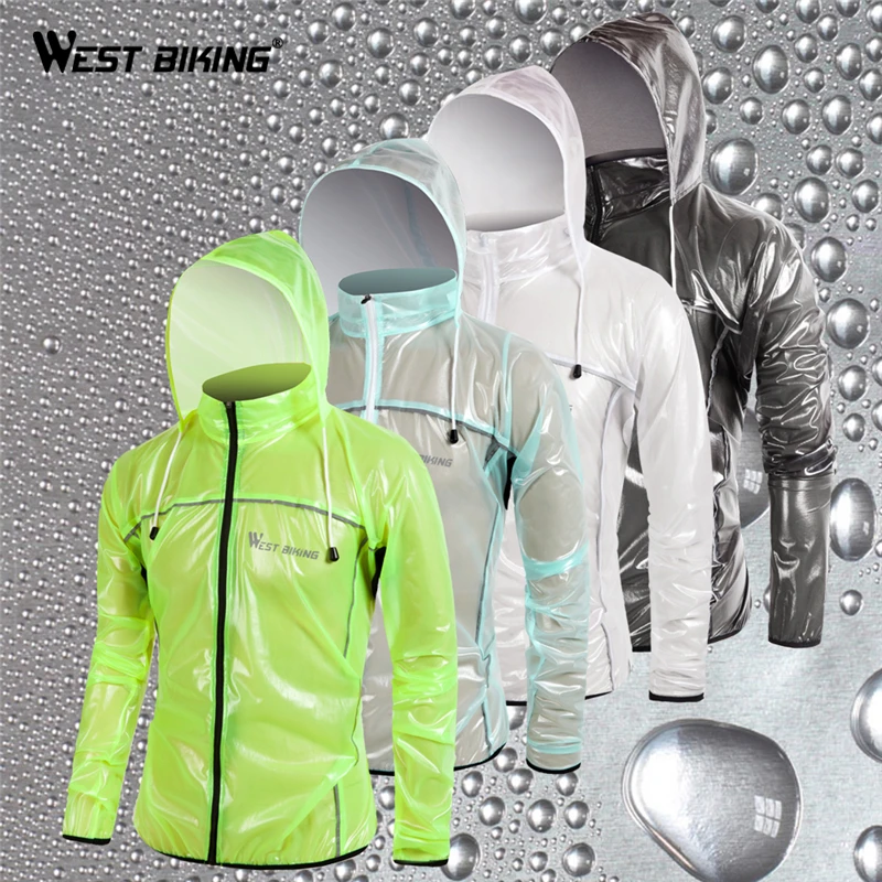 WEST BIKING Cycling Raincoat Windproof Waterproof Jacket  Climbing Windbreaker MTB Road Bike Bicycle Raincoat Cycling Jerseys