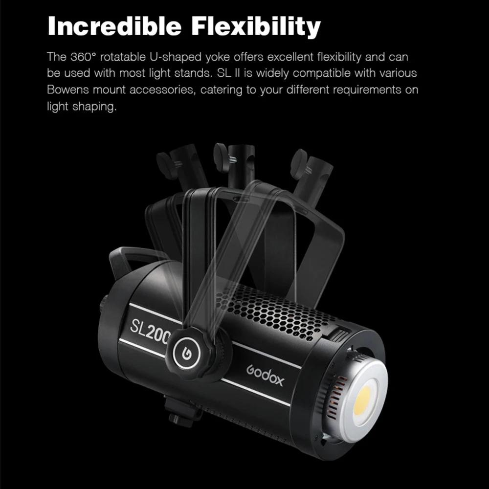 Godox SL200II SL-200W II LED Video Light 200W Bowens Mount