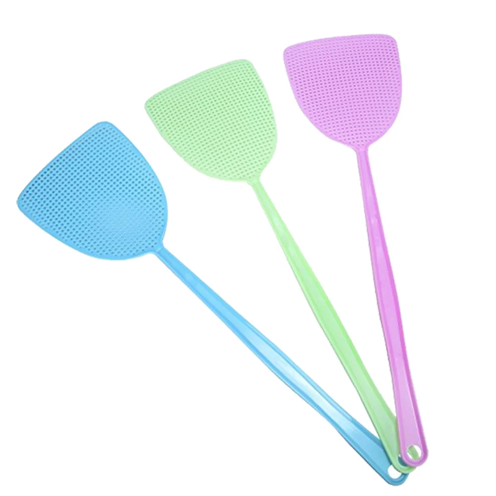 

3pcs Fly Swatter Sweet-color Manual Swat Pest Control With 17.5'' More Thicker Durable Long Handle