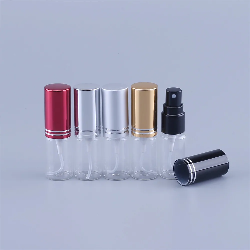 

500pcs 5ml Refillable Perfume Spray Bottle Aluminum Spray Atomizer Portable Travel Cosmetic Container Perfume Bottles