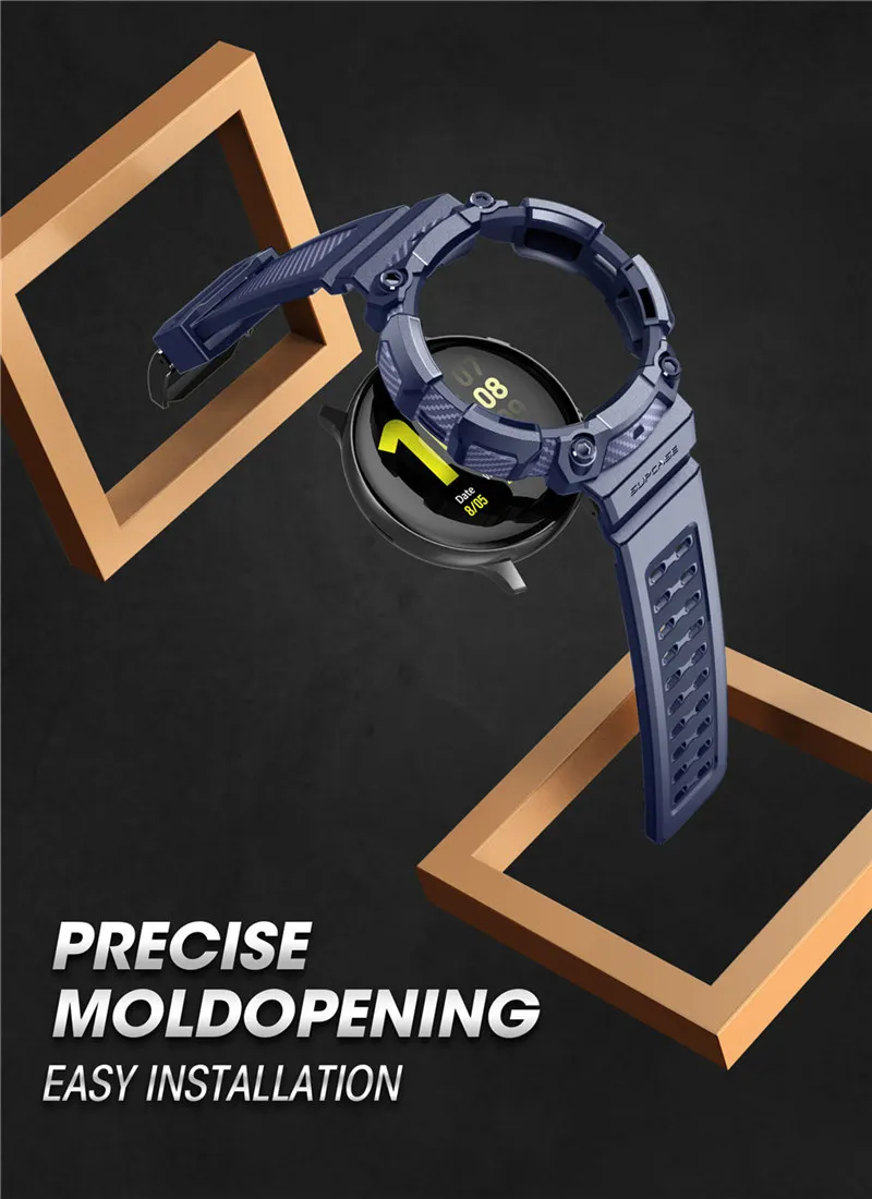 Case For Samsung Galaxy Watch Active 2 (44mm) SUPCASE UB Pro Rugged Protective Cover with Strap Bands For Galaxy Watch Active 2
