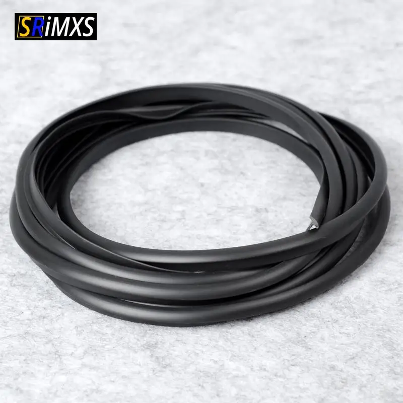 2M Car Rubber Sealing Strip Universal Car Door Sealing Strip Inclined T-Shaped Weatherproof Edge Trim Car Interior Accessories