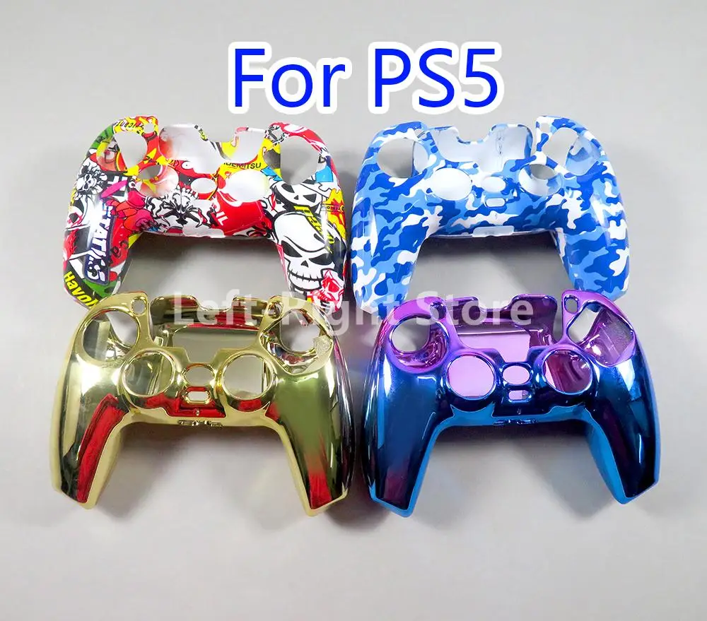 15pcs For PS5 Accessories Plating Protective Shell Case for PS5 Game Controller Nonslip Handle Skin Cover Shockproof Sleeve Case