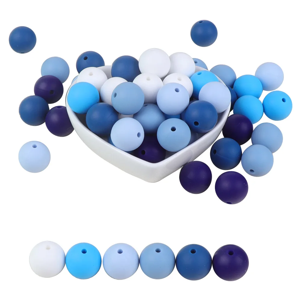 BOBO.BOX 12mm Silicone Beads 10Pcs Round Food Grade Material for DIY Baby Teething Necklace Nursing Baby Teether