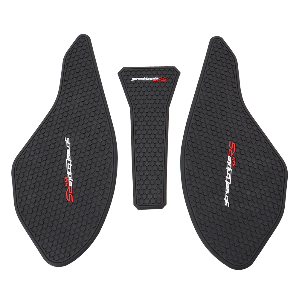 Moto Gymkhana Anti-slip 탱크 패드 DAYTONA 675 /R Street Triple 765 R/RS 2013 - 2020 용 사이드 가스 니 그립 트랙션 패드