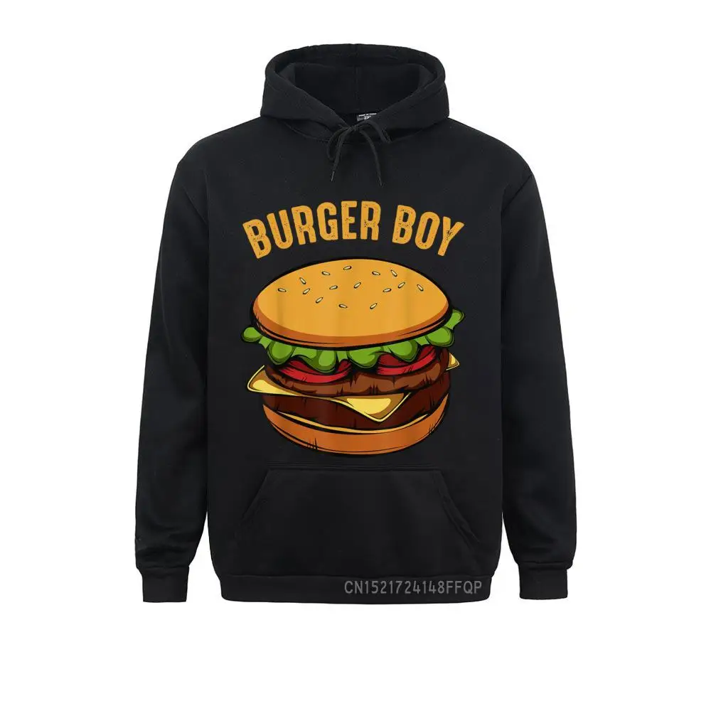 Hamburger Cheeseburger Burger Boy Fast Food Lover Pullover Sweatshirts For Men Long Sleeve Print Hoodies 2021 New