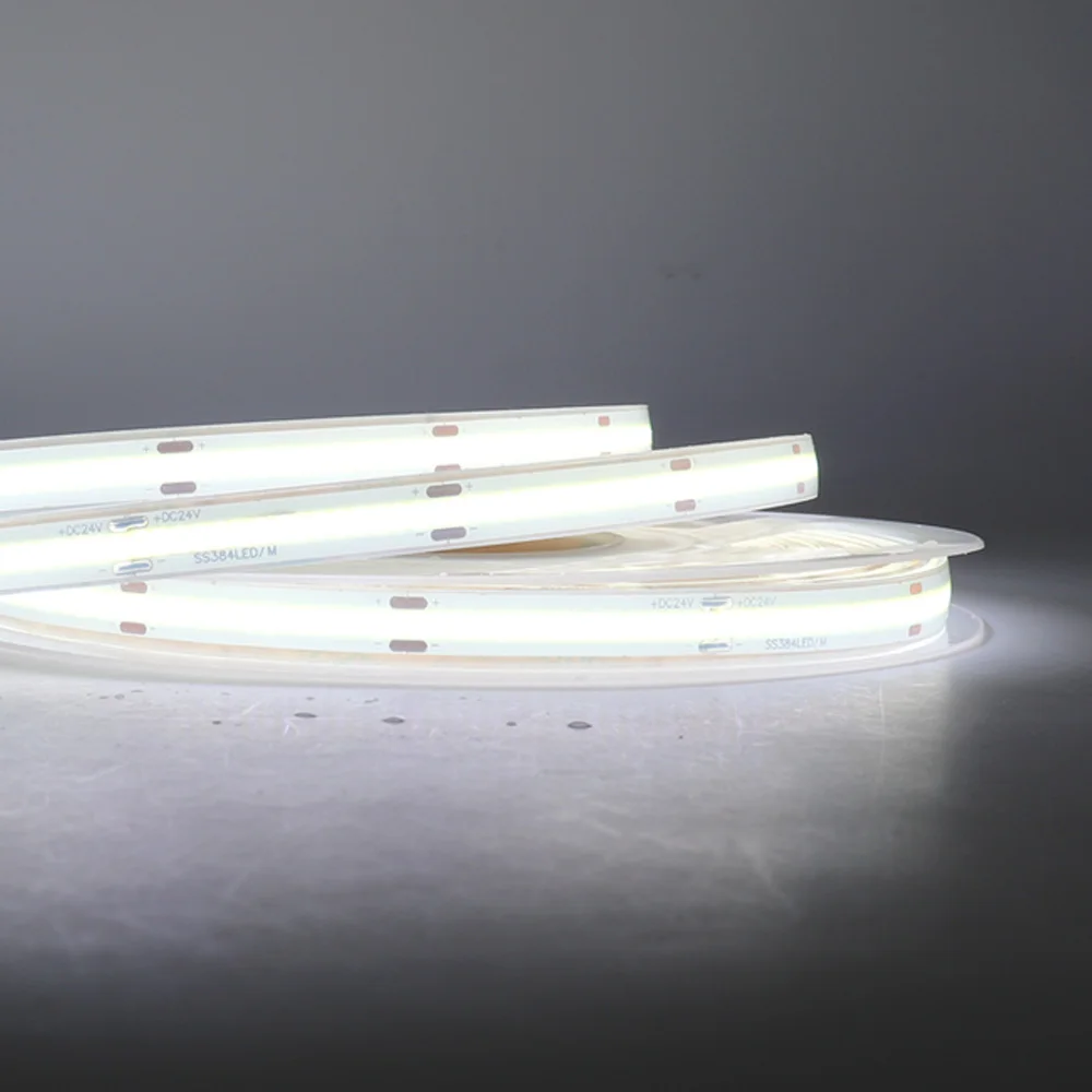 Impermeável flexível COB LED Light Strip para iluminação exterior, barra alta brilhante, branco frio quente, 480 LEDs, IP68, 12V, 24V, IP67