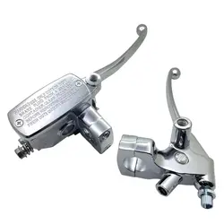 Chrome Universal 25MM Motorcycle Brake Clutch Master Cylinder Levers For Honda NV600 Shadow 750 Steed 400 VF750 CD Magna Deluxe