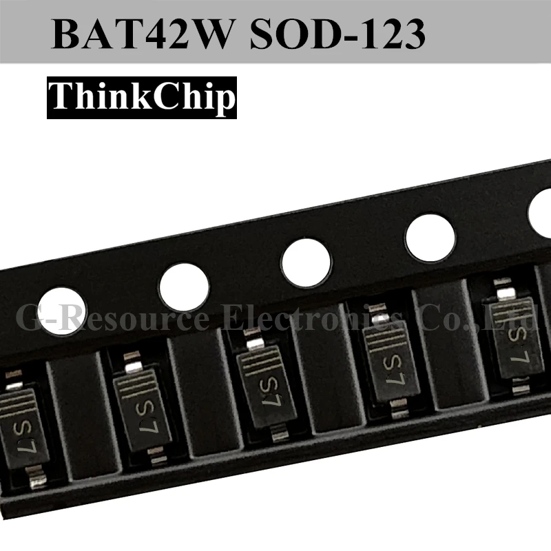 (100Pcs) BAT43W Sod-123 1206 Smd Schottky Diode BAT43 SOD123 (Markering S8)